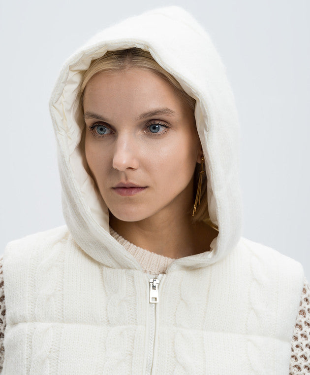 Colete acolchoado com padrão de trançado TWINSET ACTITUDE