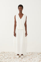 Colete estruturado de linho ELEH