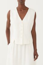 Colete estruturado de linho ELEH