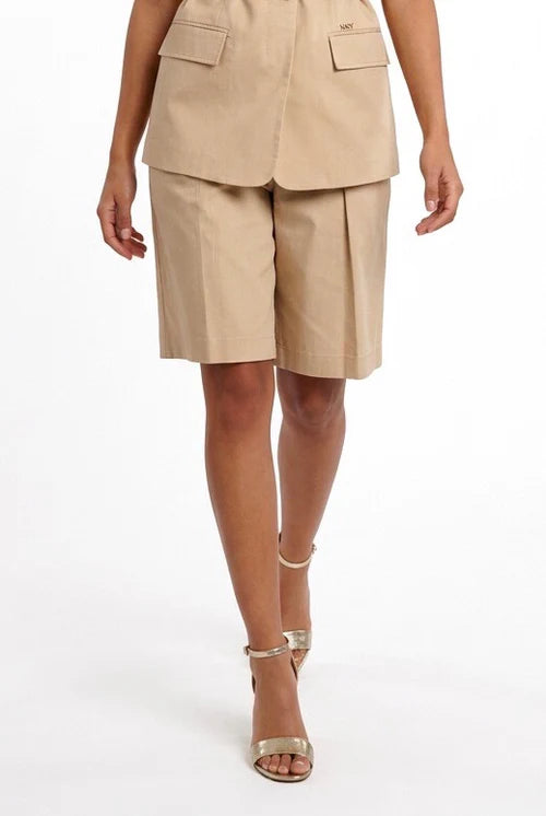 Bermuda em mistura de linho MARKUP