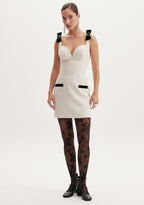 Vestido curto com laços LANÇA PERFUME