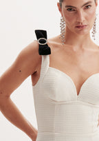 Vestido curto com laços LANÇA PERFUME