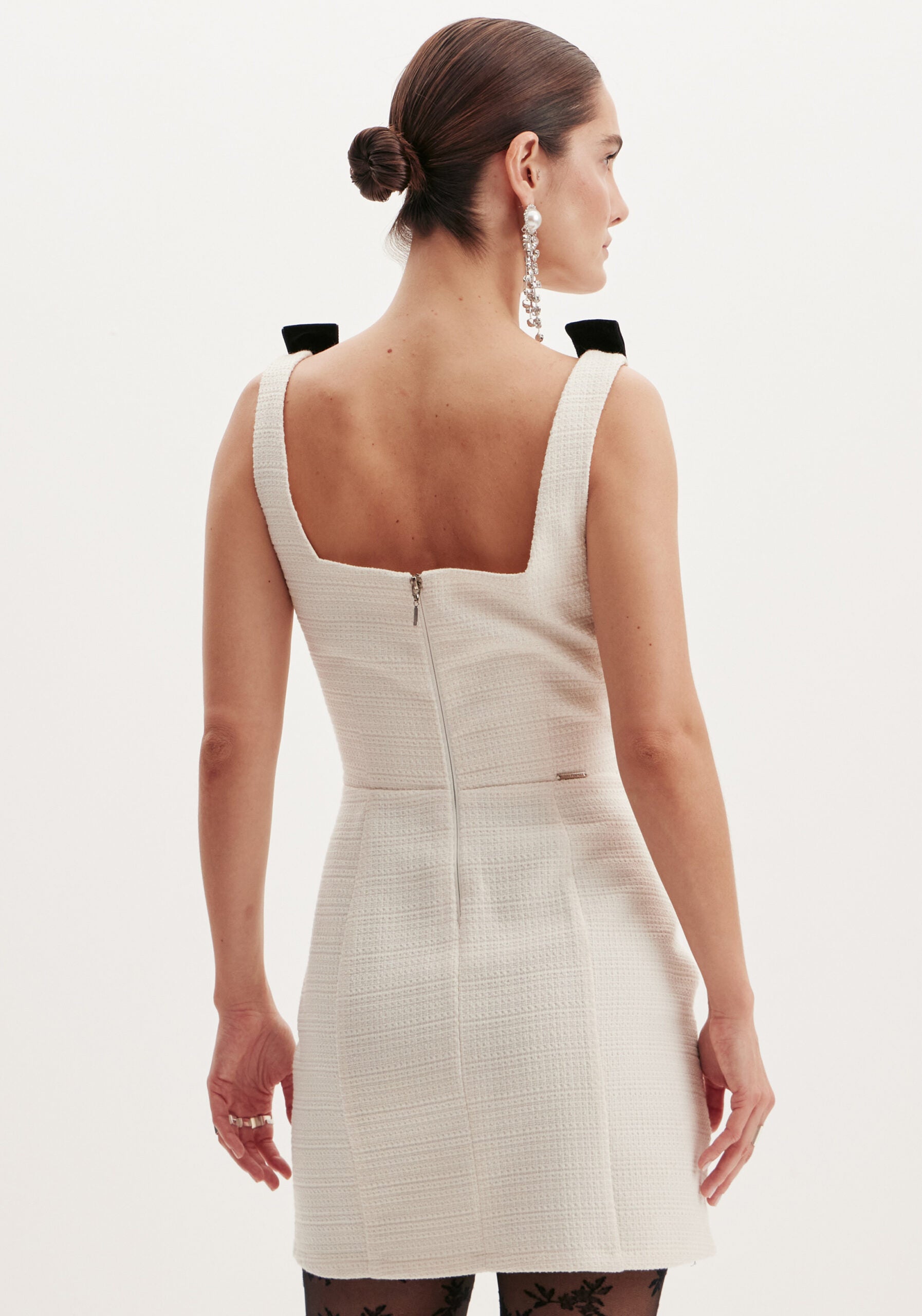 Vestido curto com laços LANÇA PERFUME