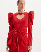 Vestido com decote formato de coração LANÇA PERFUME