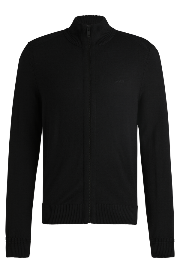Cardigan lã Logo BOSS bordado