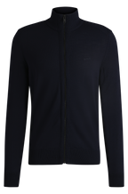 Cardigan lã Logo BOSS bordado