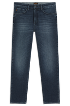 Jeans Boss de ajuste afunilado em ganga elástica confortável