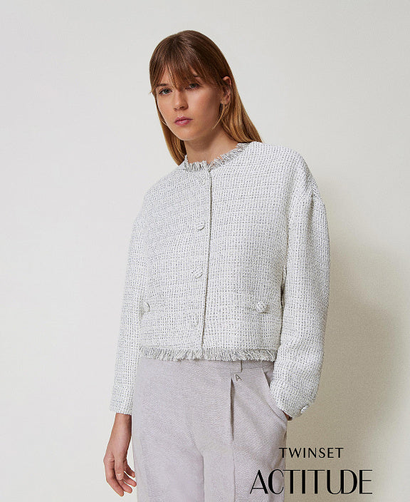 Casaco chanel com franjas TWINSET ACTITUDE