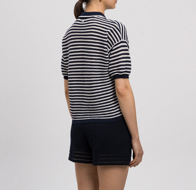Polo com listras lurex TWINSET ACTITUDE
