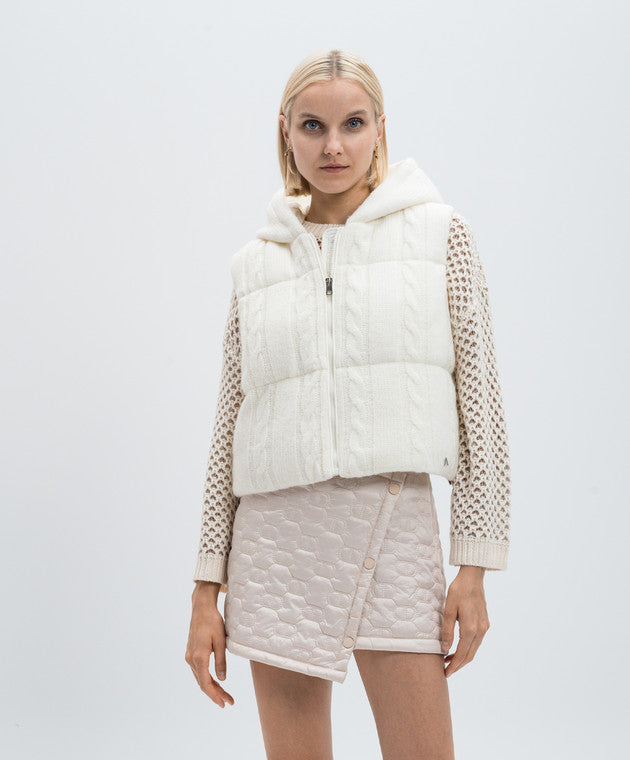 Colete acolchoado com padrão de trançado TWINSET ACTITUDE