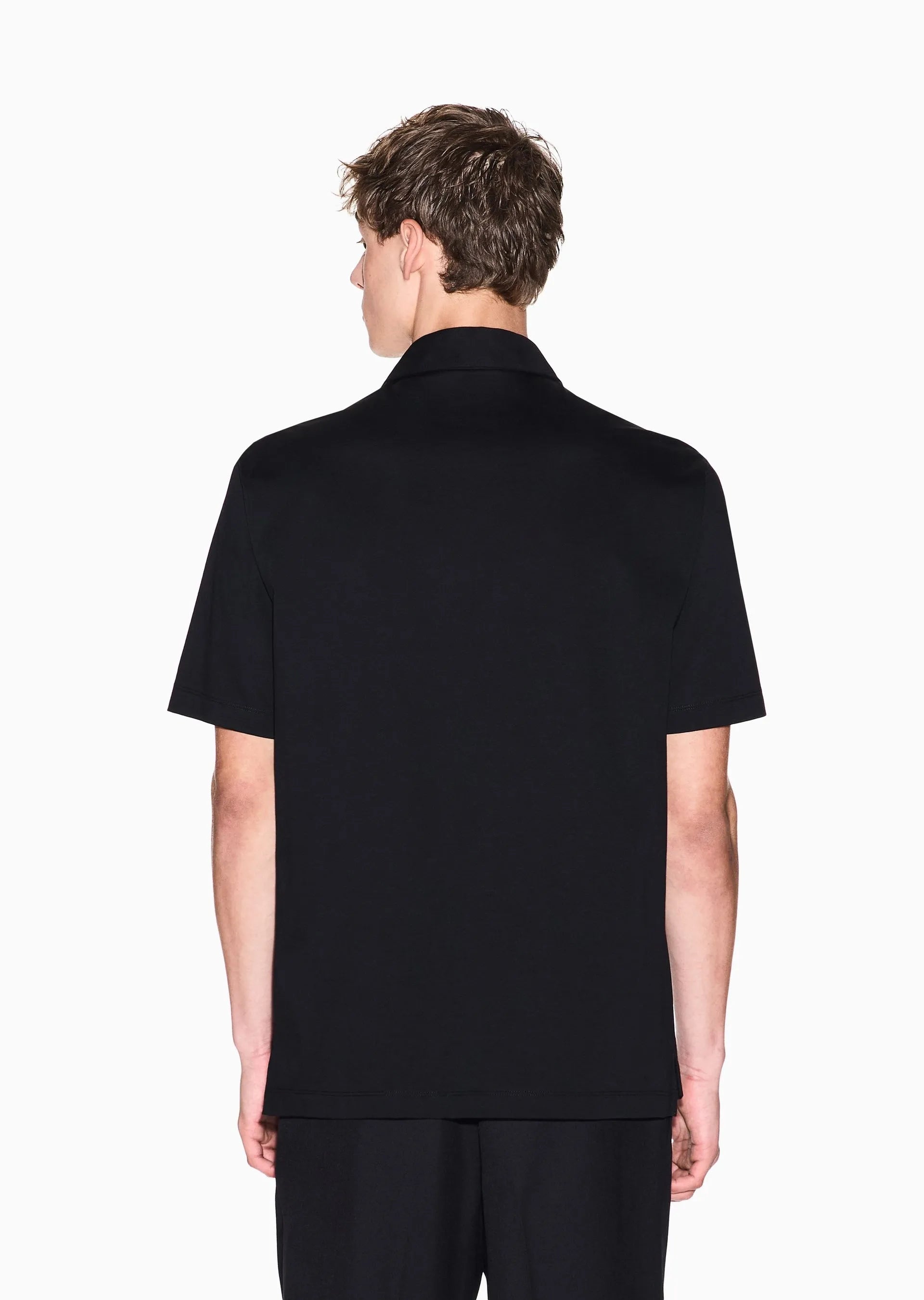 Polo de algodão Armani Exchange