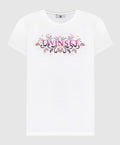 T-shirt com logo floral TWINSET