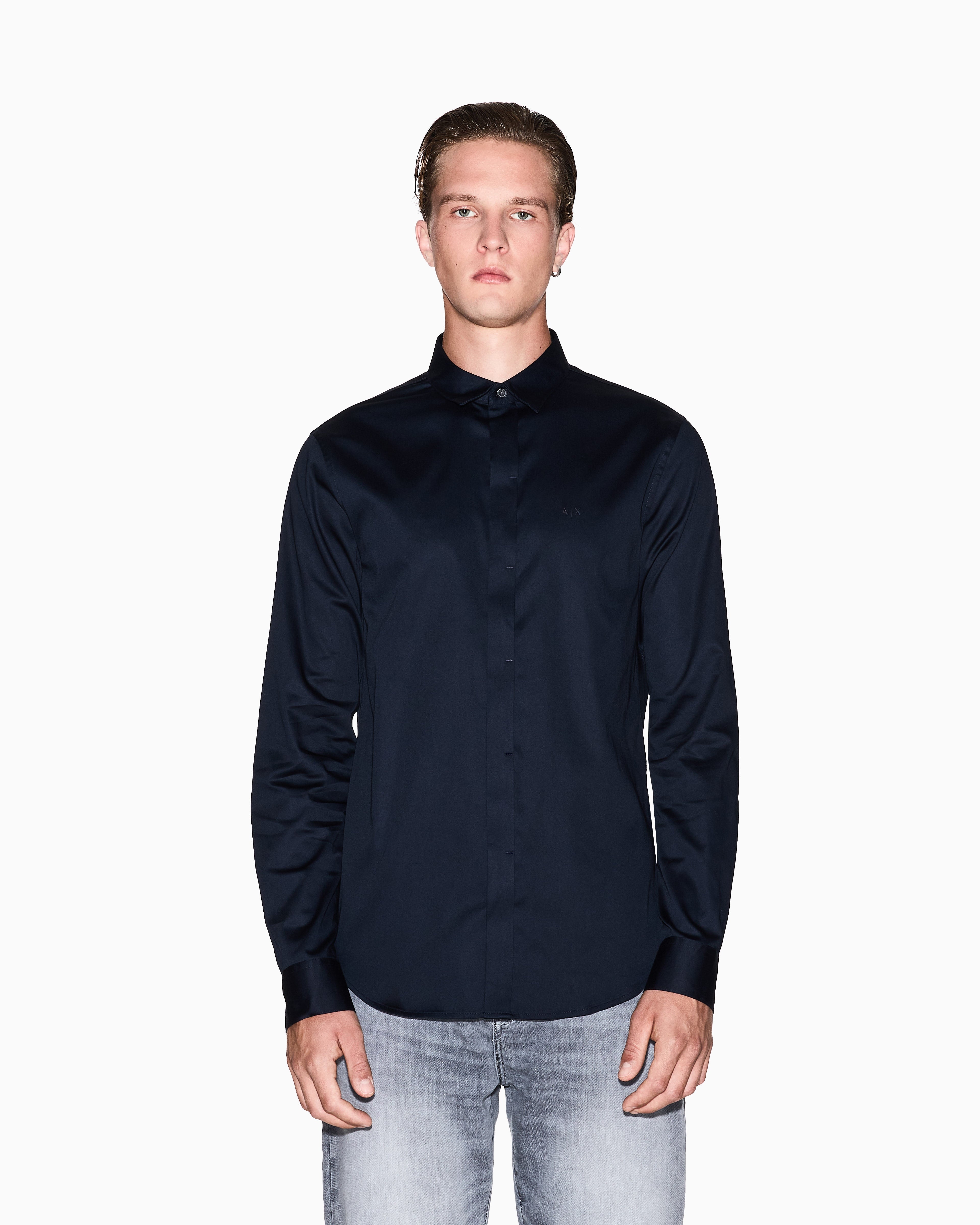 Camisa de corte justo Armani Exchange