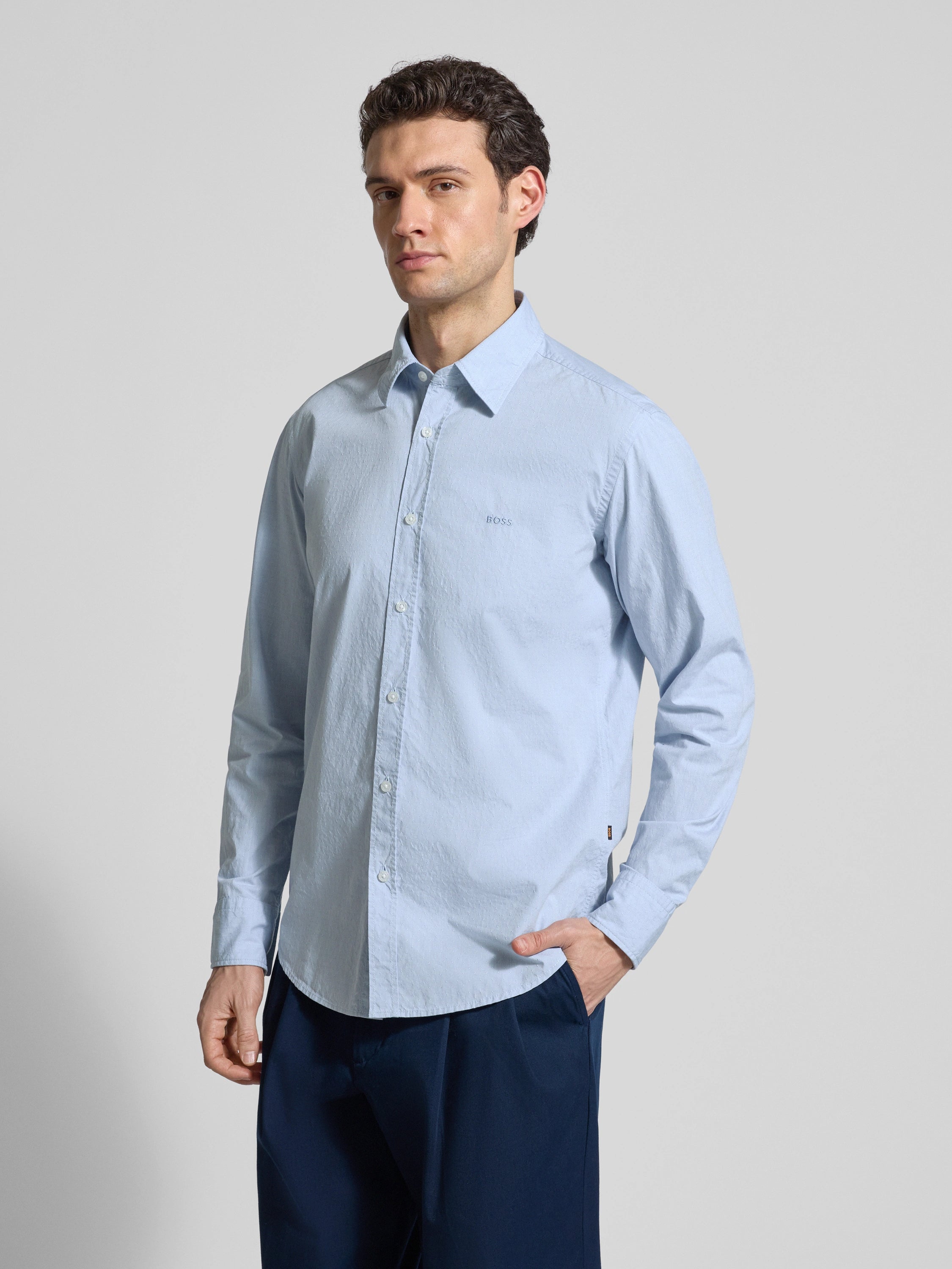 Camisa com padrão discreto BOSS