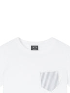 T-shirt aplicação de bolso Armani Exchange