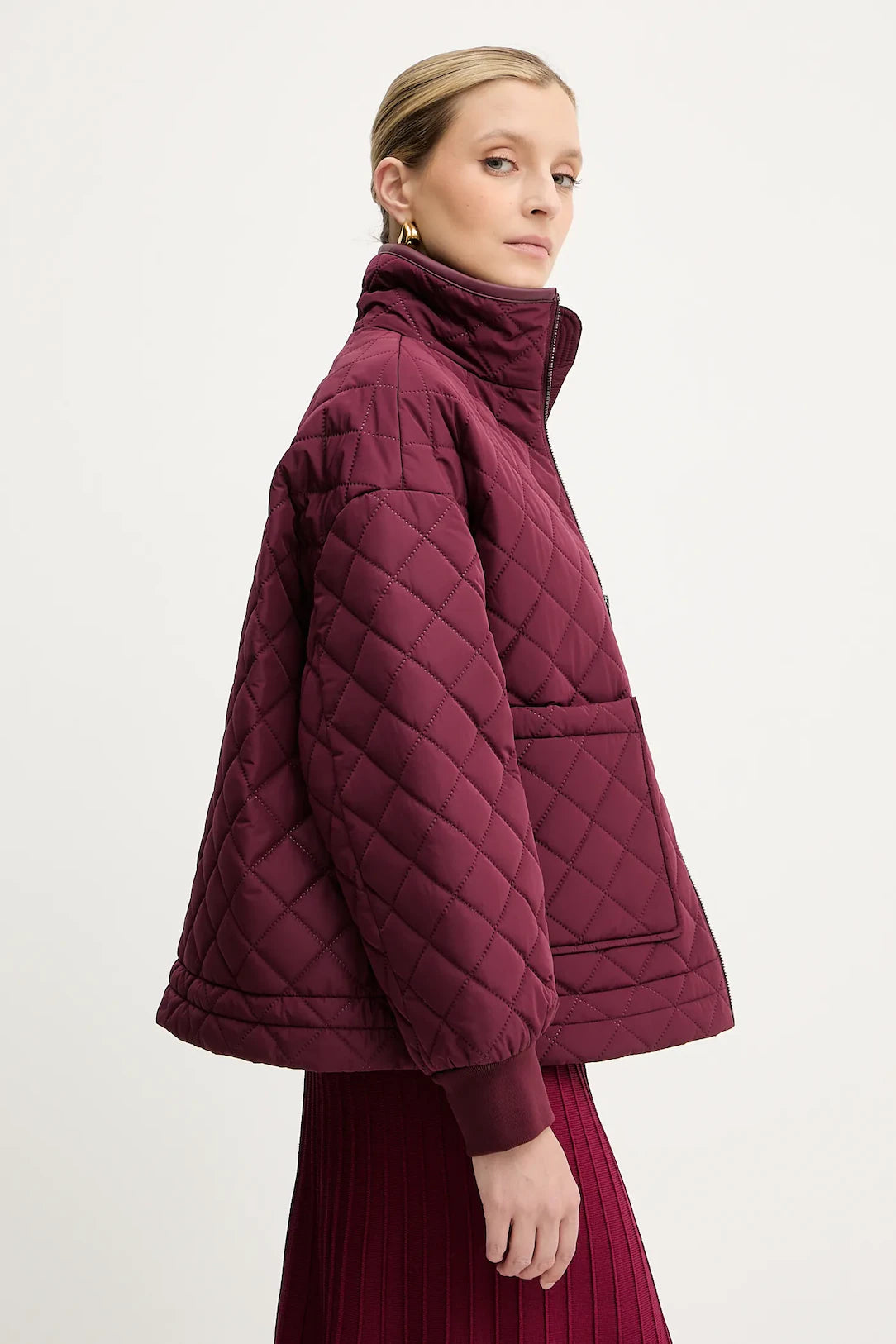 Casaco acolchoado em losangos Armani Exchange