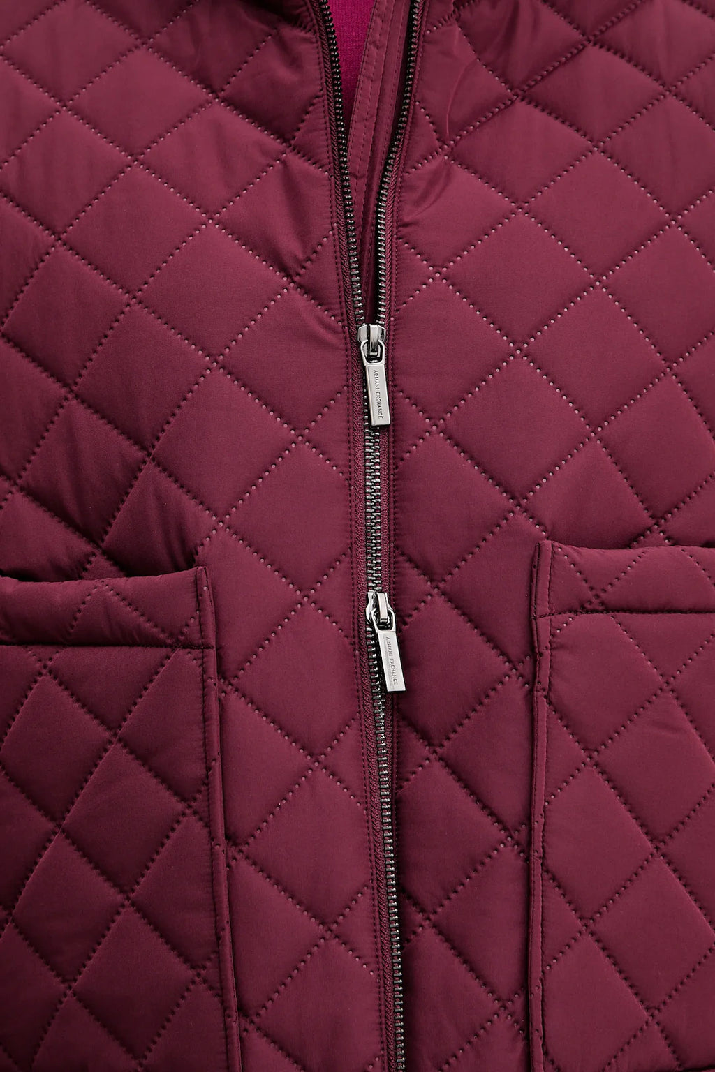 Casaco acolchoado em losangos Armani Exchange