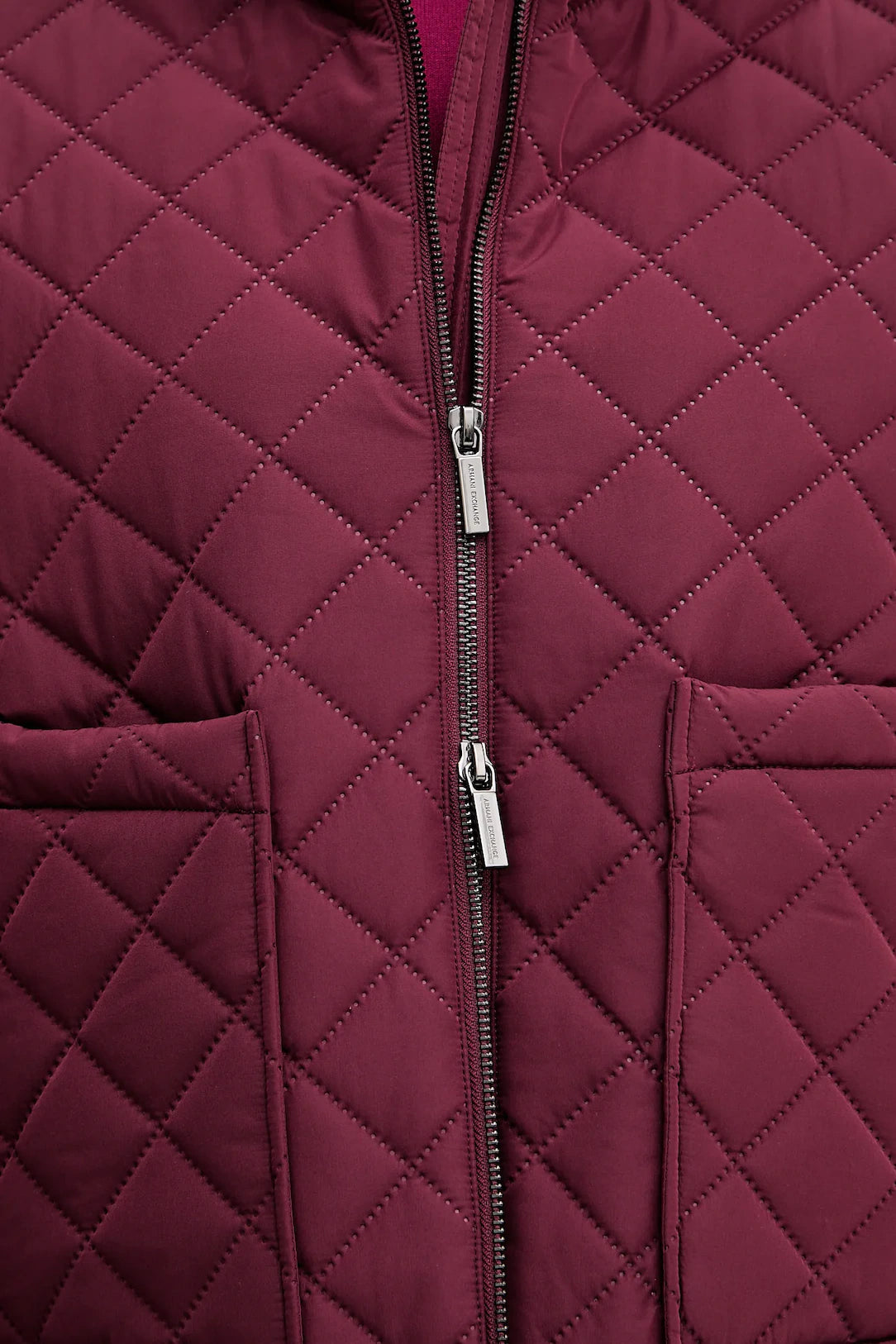 Casaco acolchoado em losangos Armani Exchange