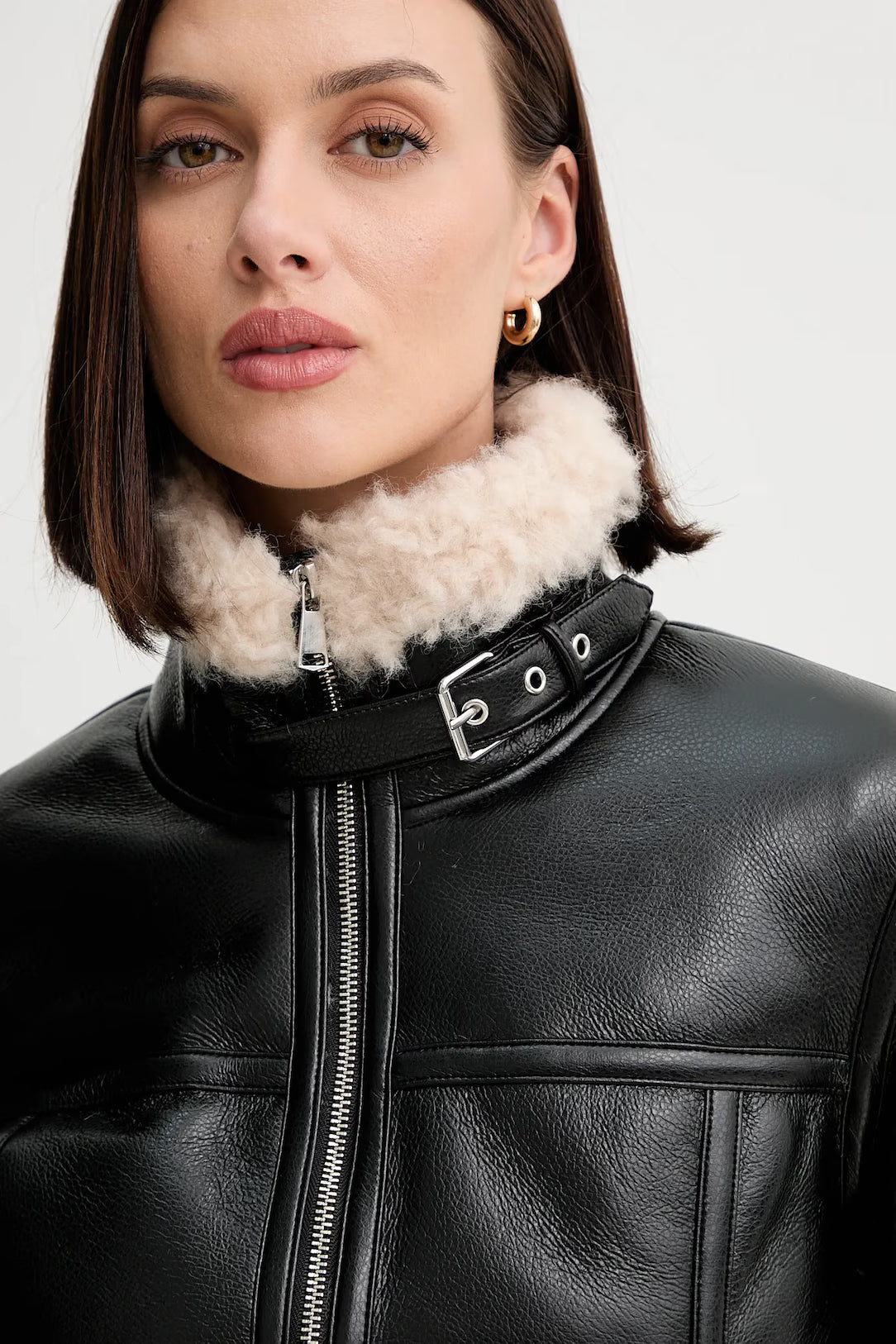 Bomber curto com pelo TWINSET ACTITUDE