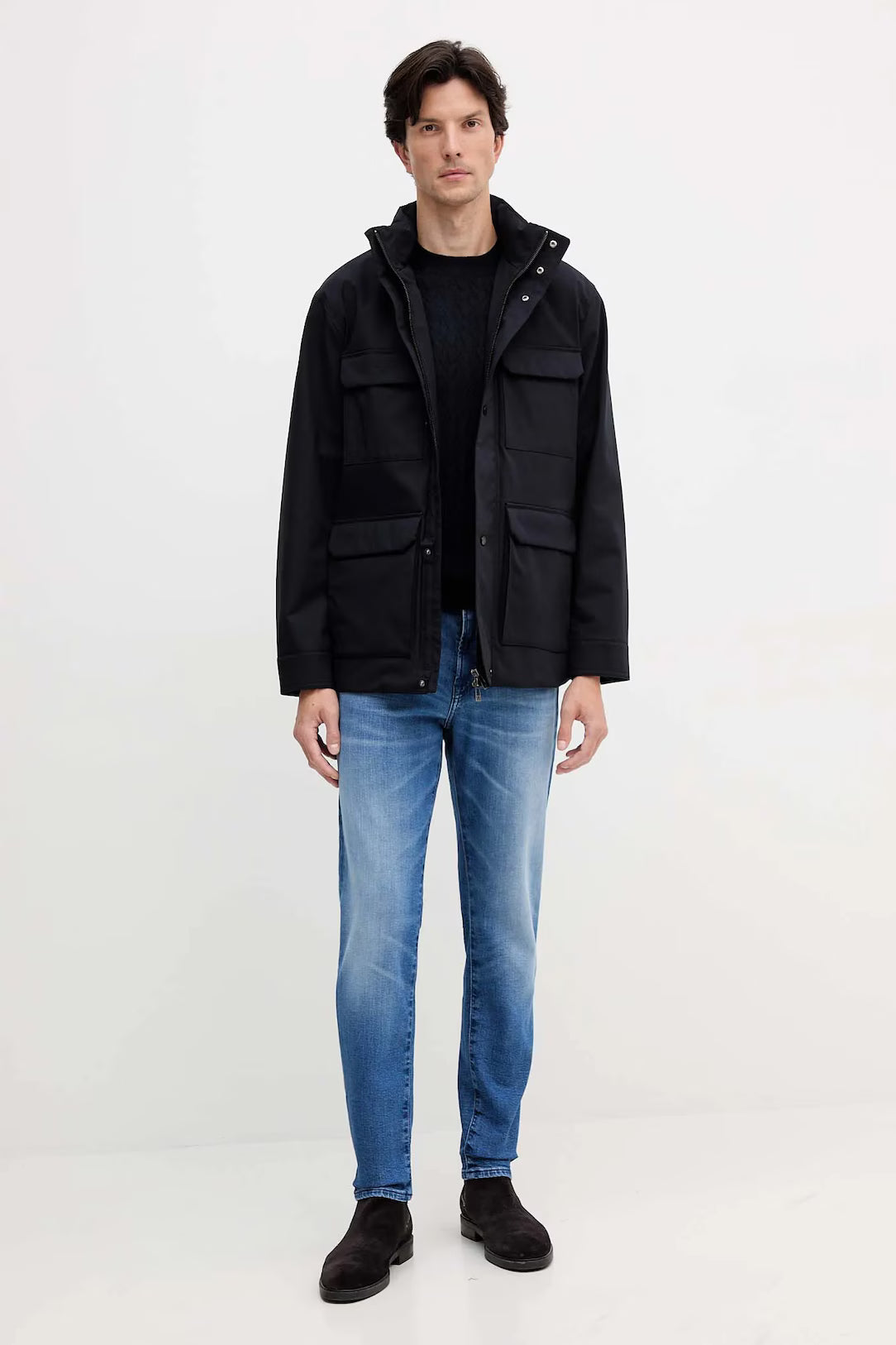 Casaco detalhe bolsos frontais Armani Exchange