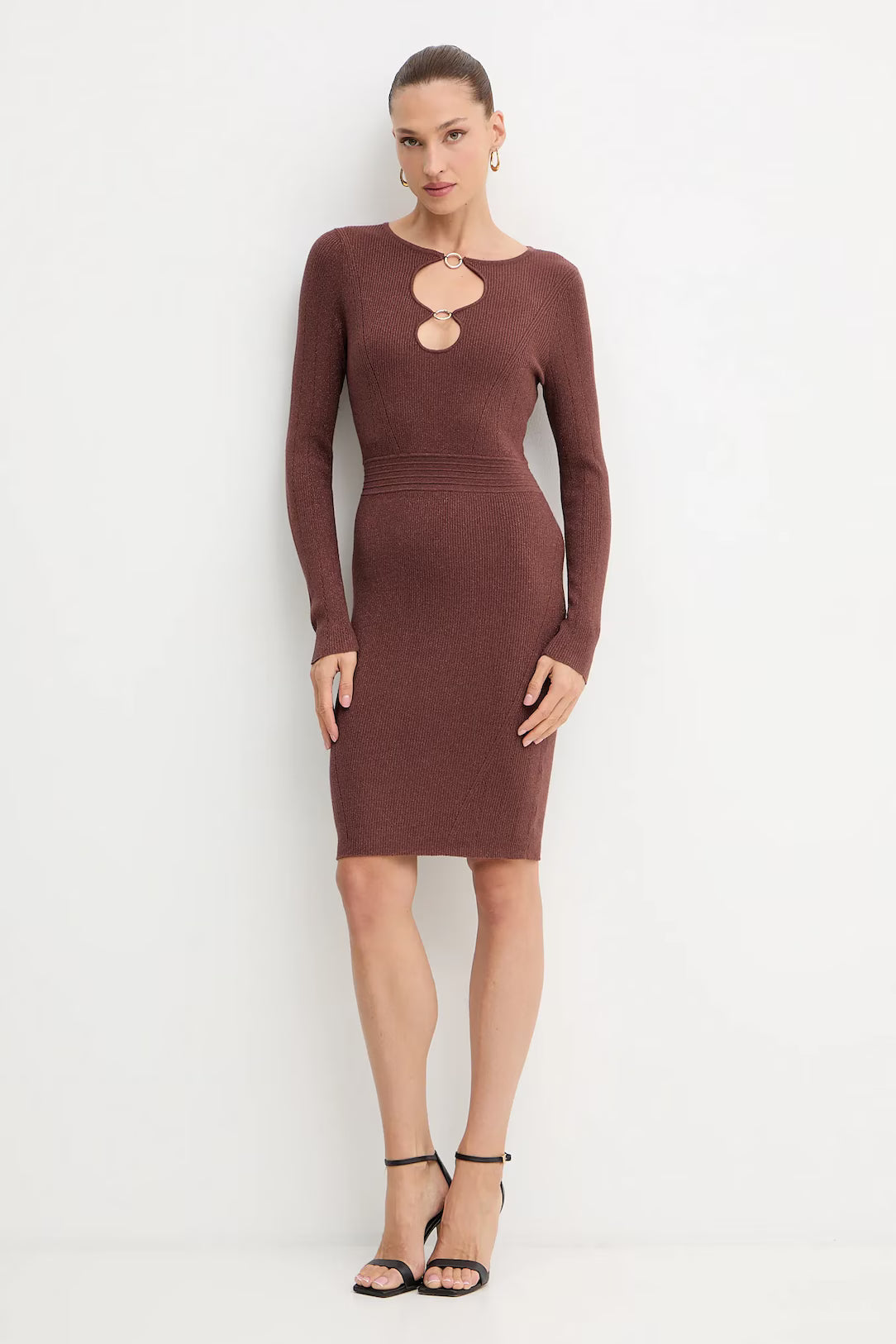 Vestido de malha lurex Fracomina