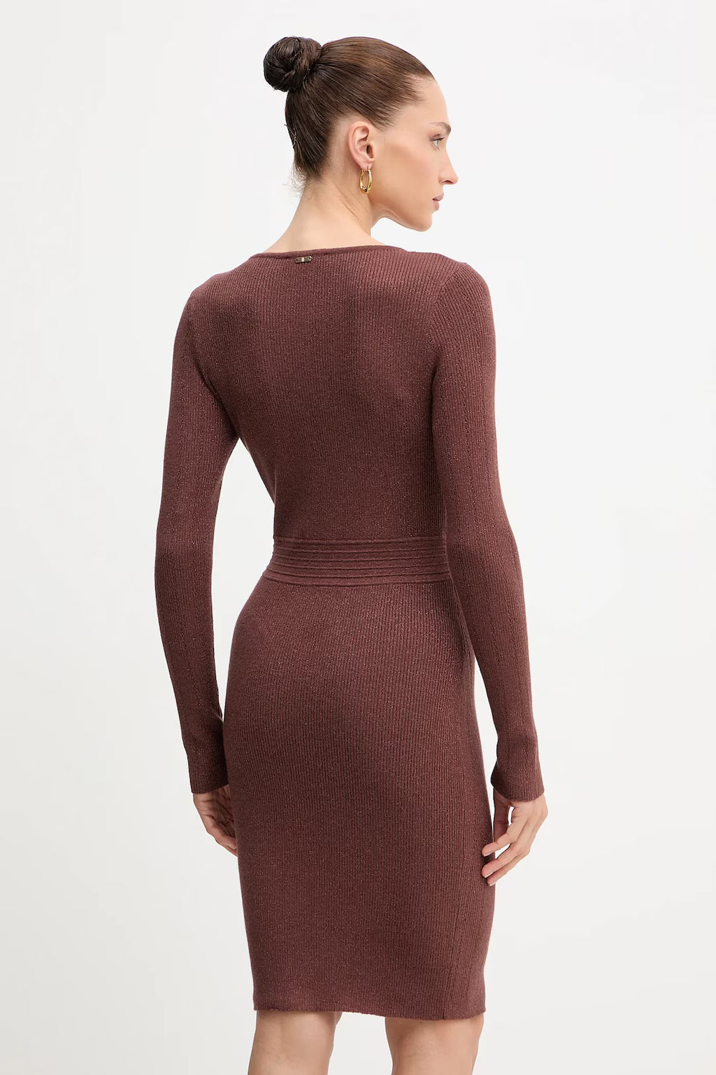 Vestido de malha lurex Fracomina