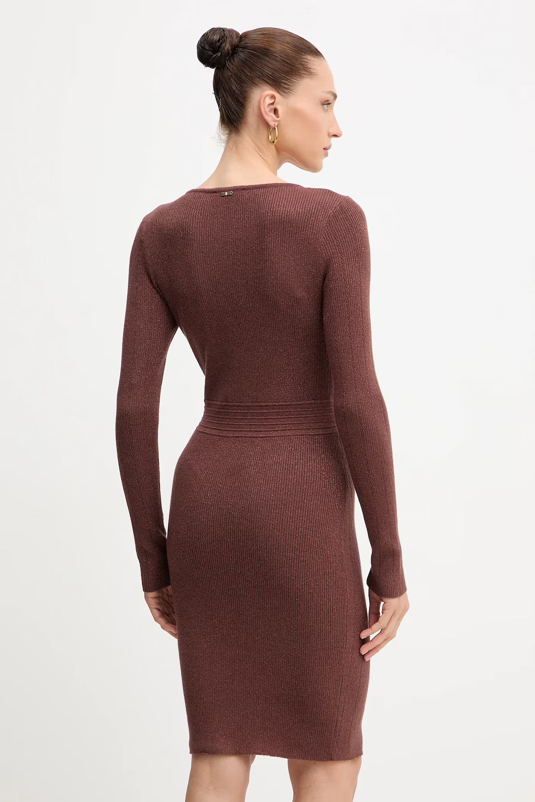 Vestido de malha lurex Fracomina