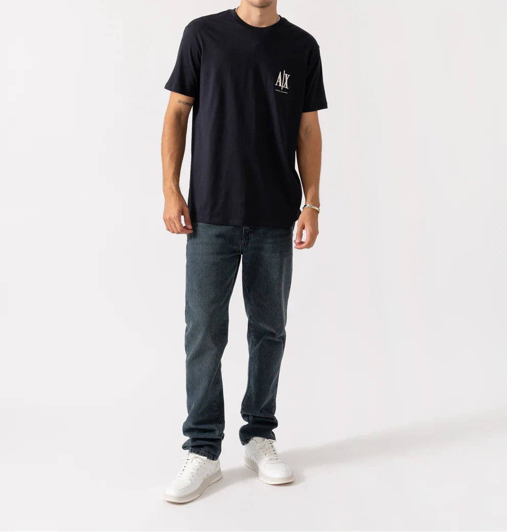 T-shirt logo bordado Armani Exchange