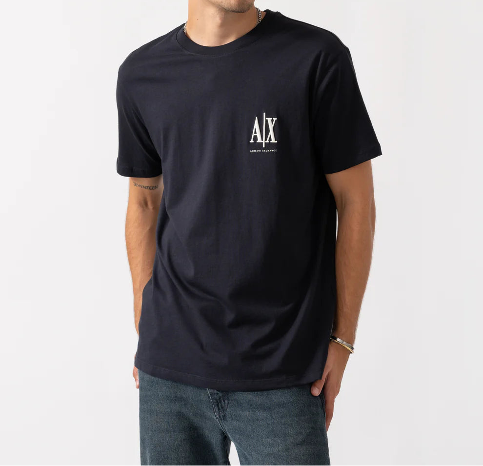 T-shirt logo bordado Armani Exchange