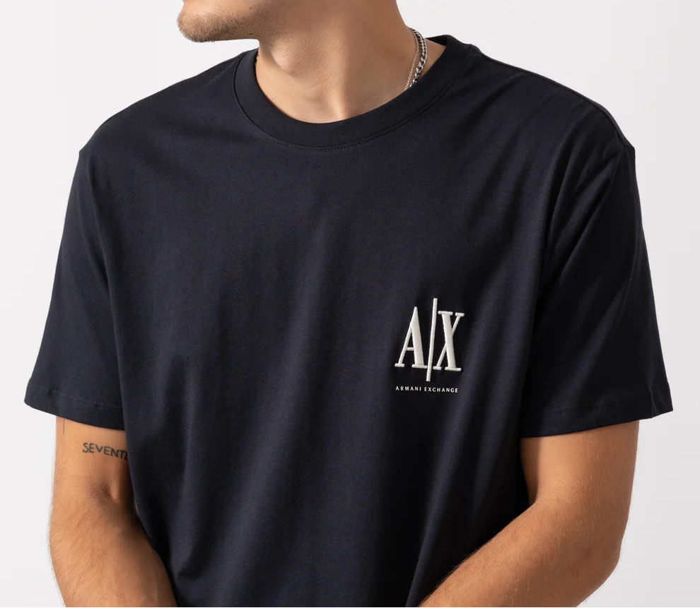 T-shirt logo bordado Armani Exchange