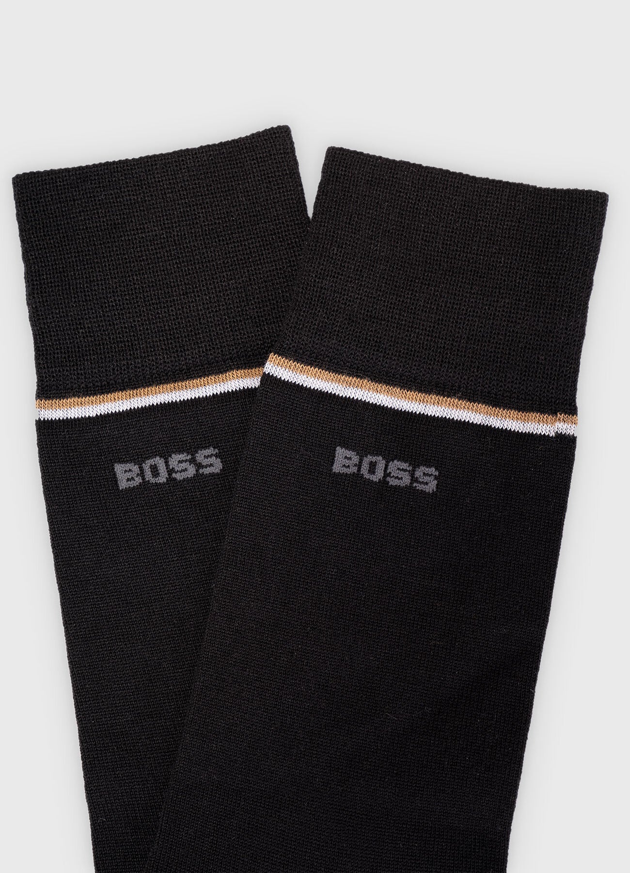 Pack dois pares de meias detalhe listrado BOSS