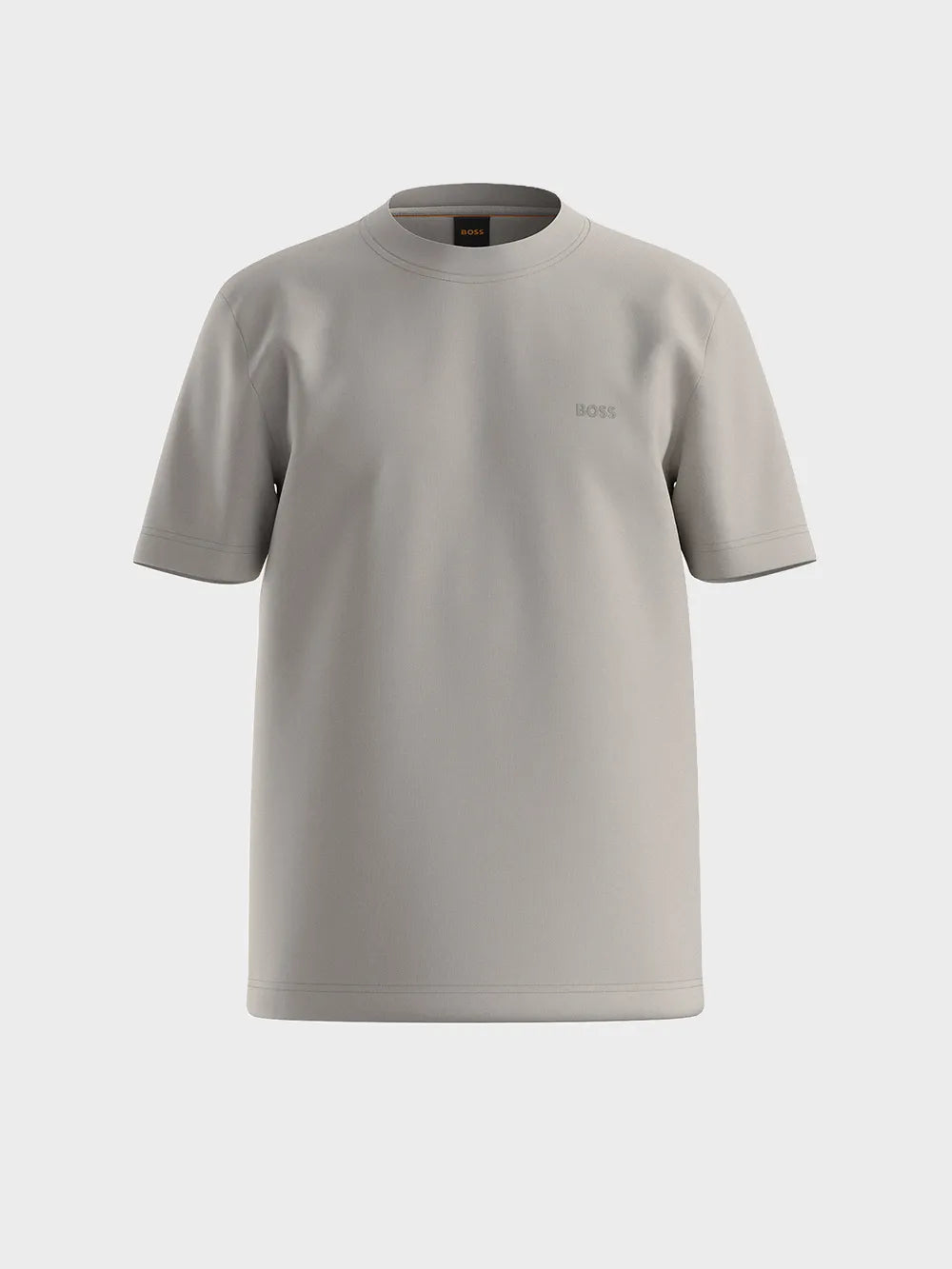 T-shirt básica com logo bordado BOSS