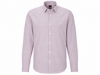 Camisa BOSS Regular Fit medium red para homem em algodão elástico com logótipo bordado. 