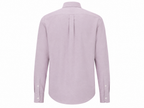 Vista traseira da camisa BOSS Regular Fit medium red em algodão elástico com padrão mini dobby para homem. 