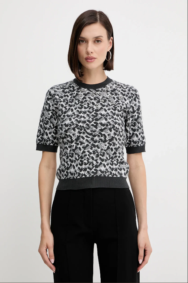 Camisola de malha padrão TWINSET ACTITUDE