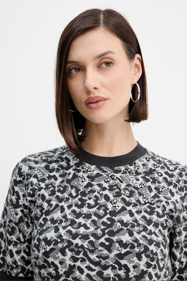 Camisola de malha padrão TWINSET ACTITUDE