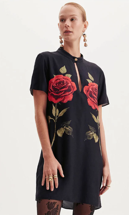 Vestido Rosa LANÇA PERFUME