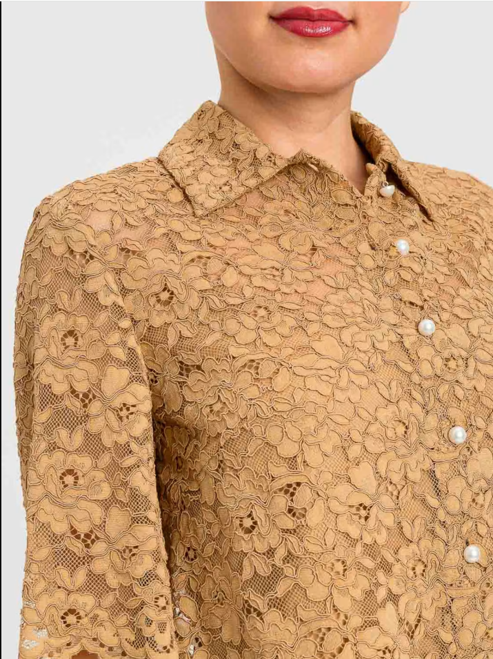 Camisa de renda floral TWINSET