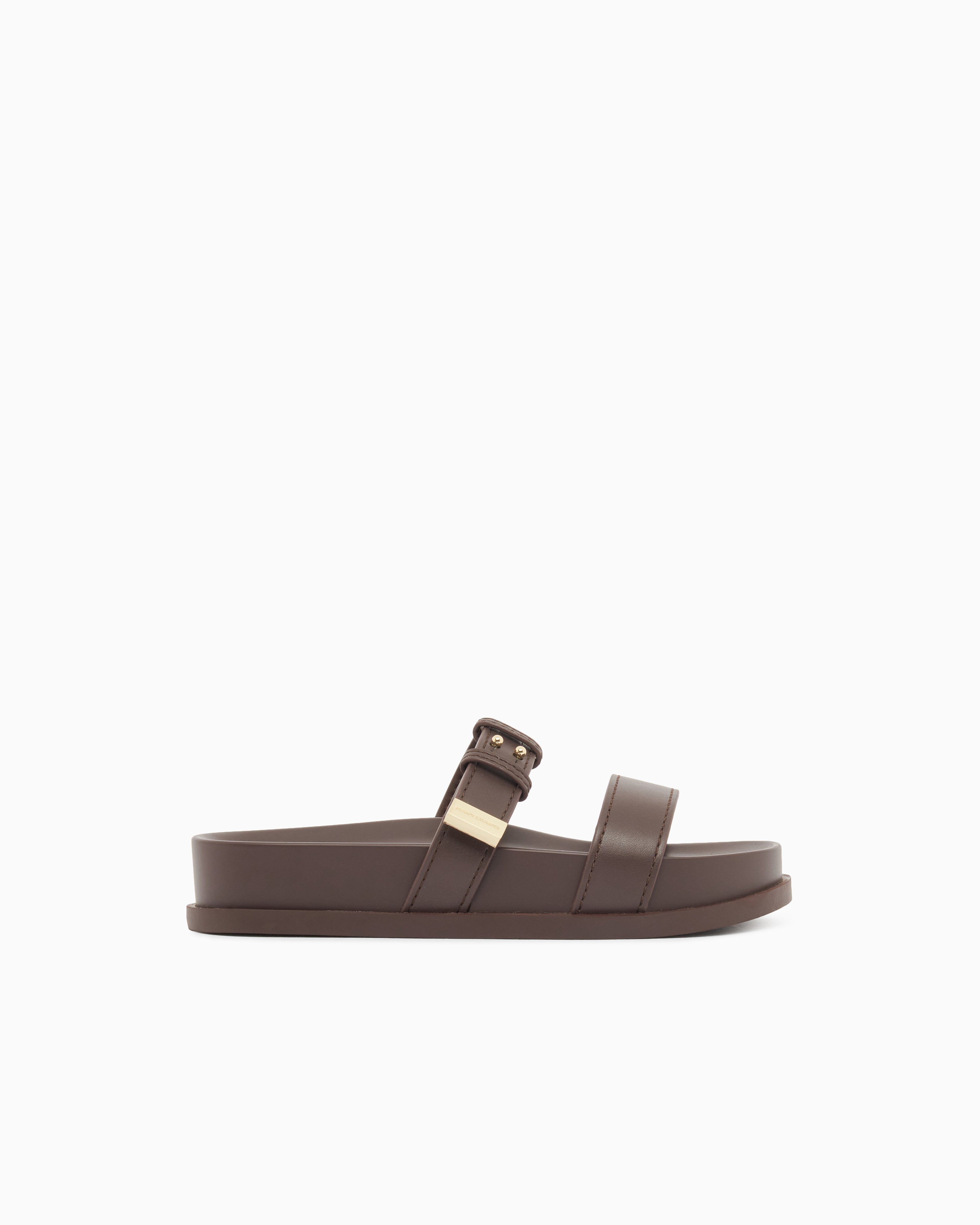 Chinelo com fivelas Armani Exchange - vista frontal

