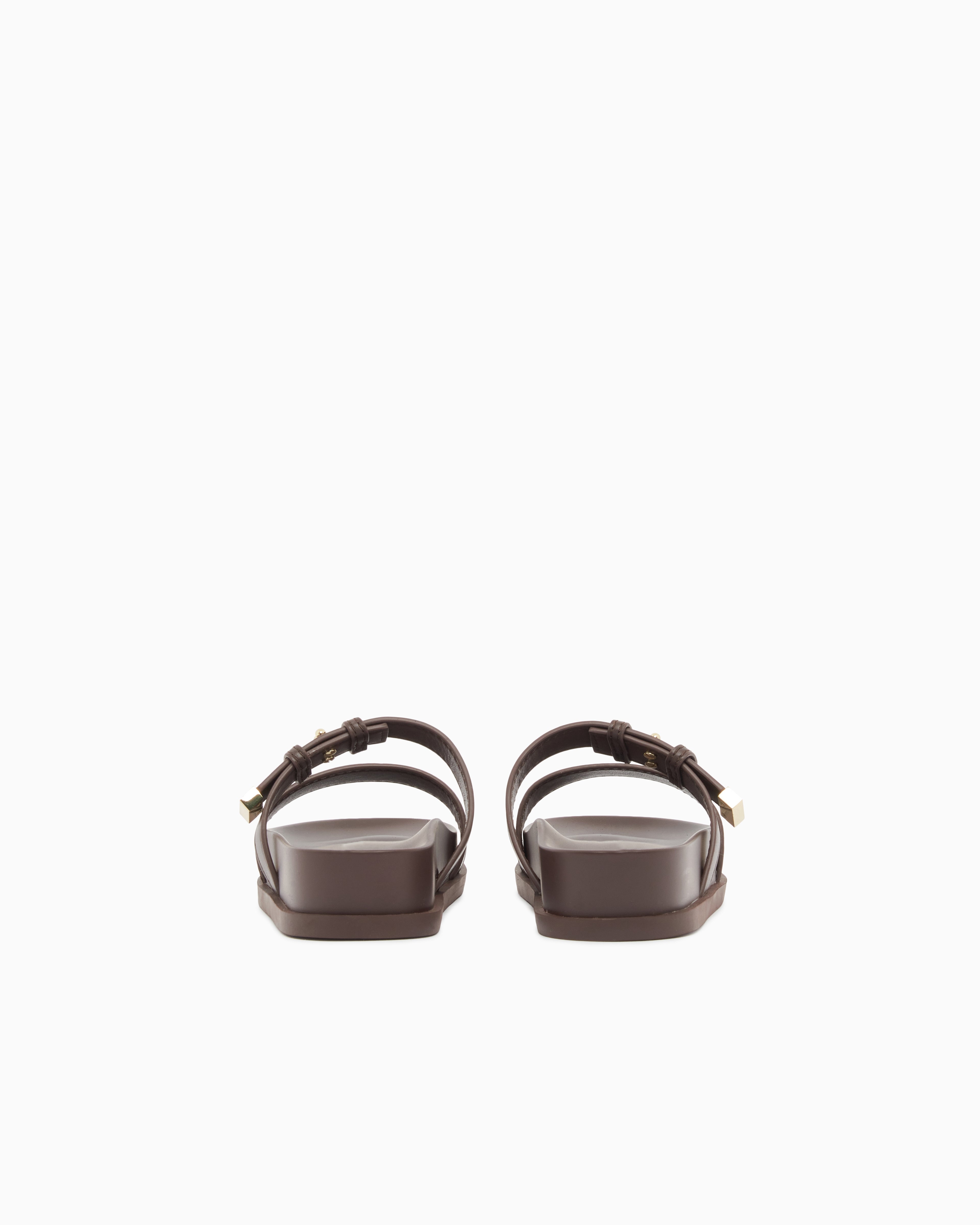 Chinelo com fivelas Armani Exchange - vista traseira