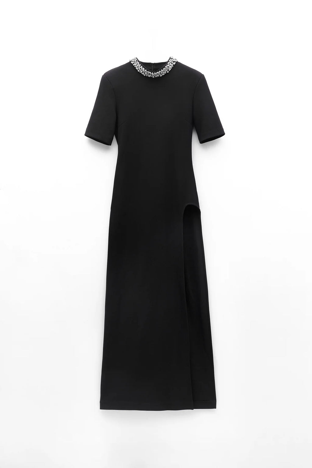 Vestido gola com brilhantes ELEH