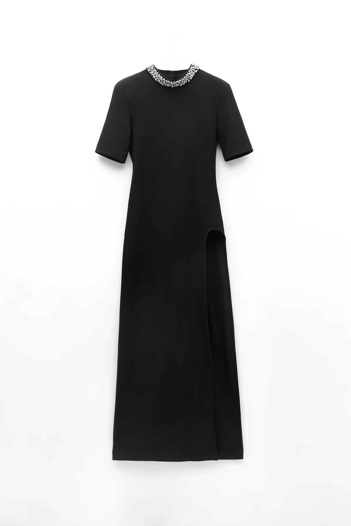 Vestido gola com brilhantes ELEH