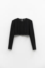 Camisola Croped brilhos Eleh