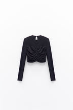 Camisola croped Drapeado Eleh