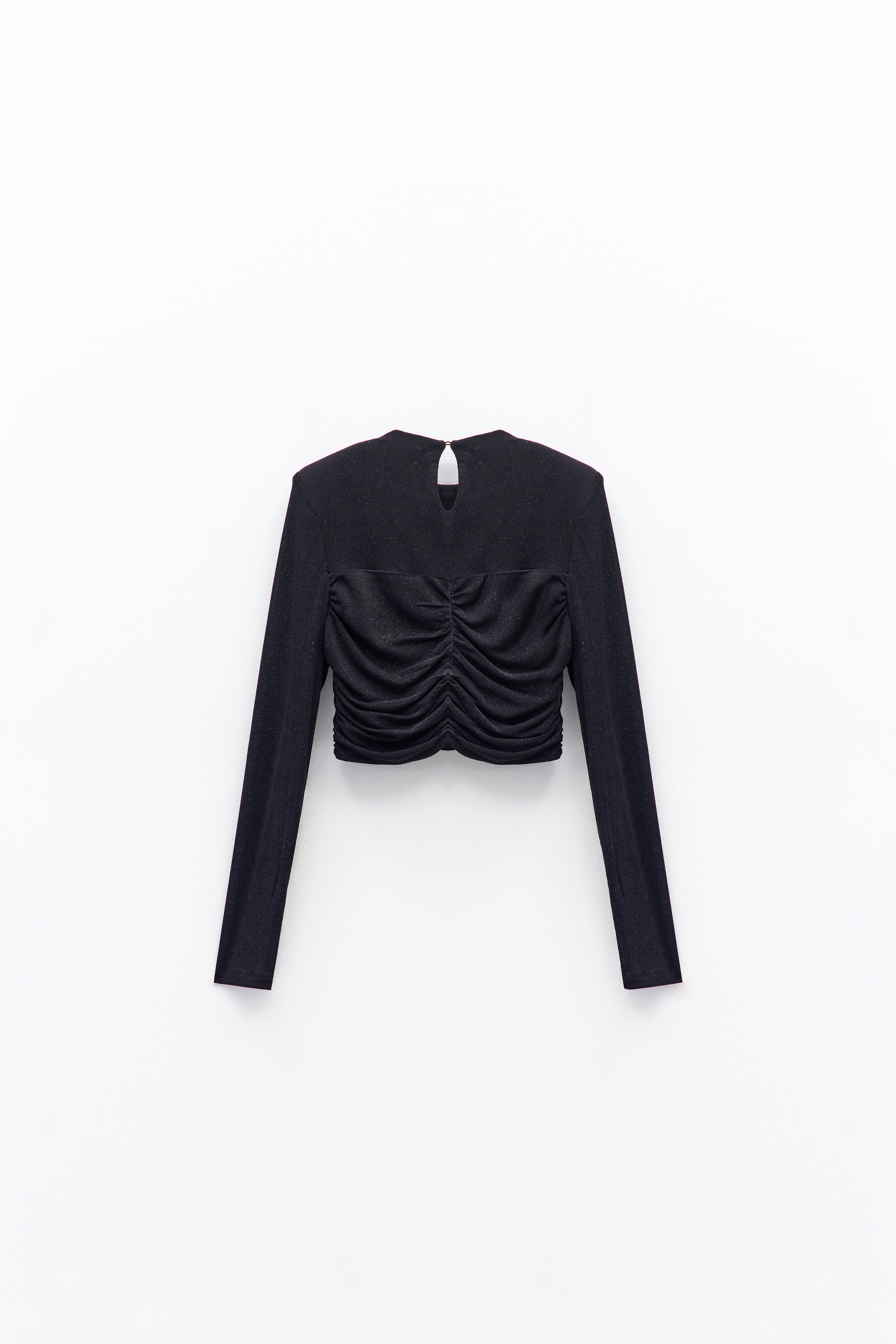 Camisola croped Drapeado Eleh