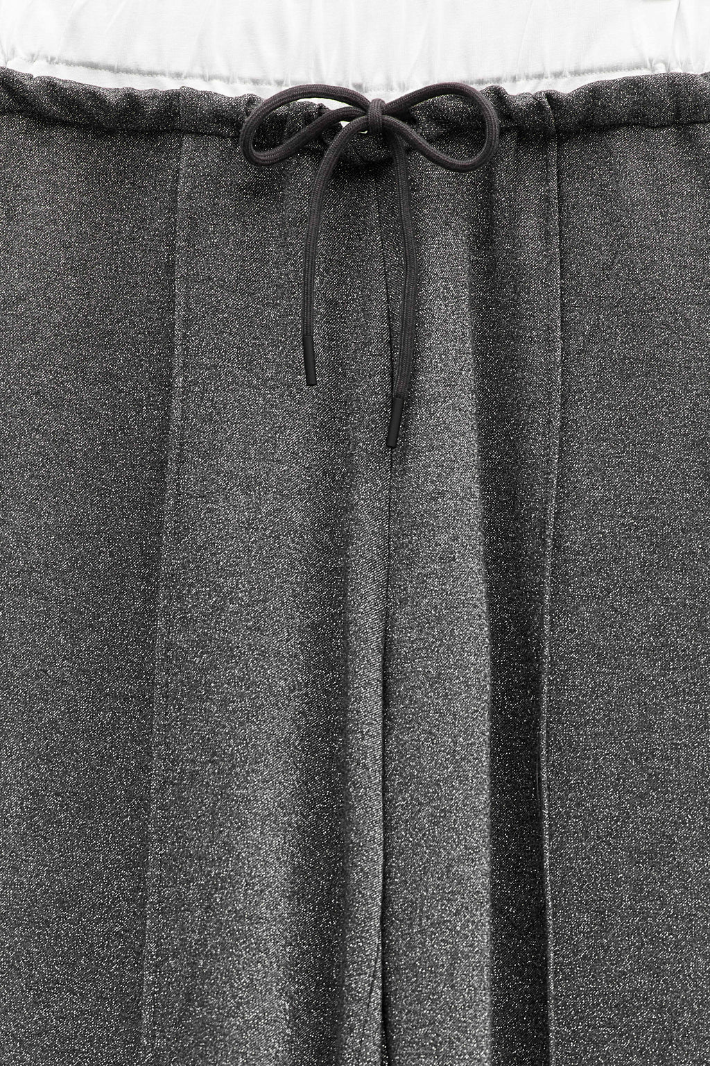 Calça duplo cós prateada Eleh