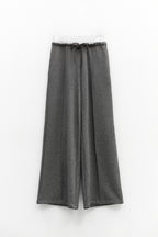 Calça duplo cós prateada Eleh