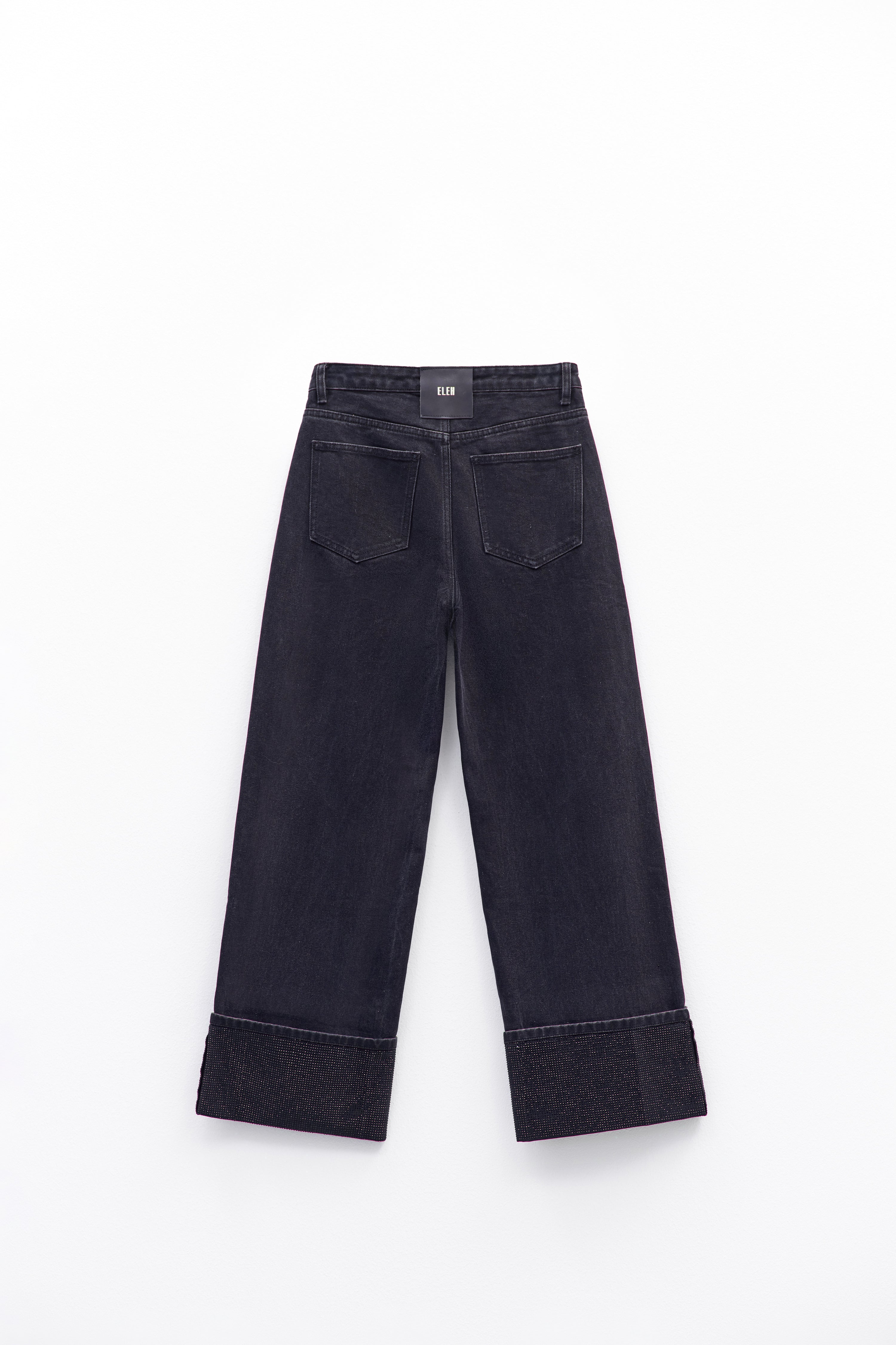 Jeans Bainha brilhos Eleh