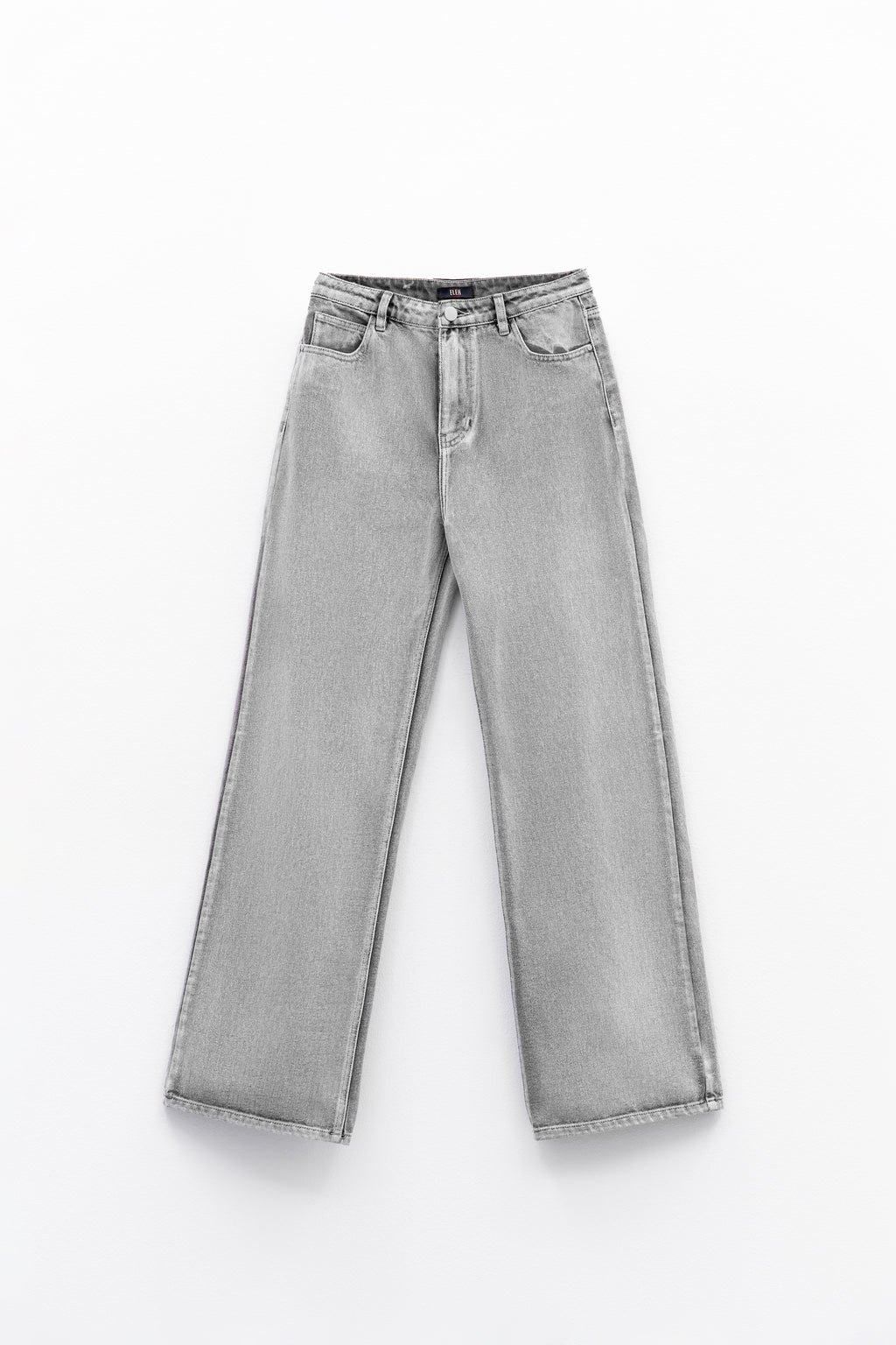 Jeans wide leg cinza Eleh