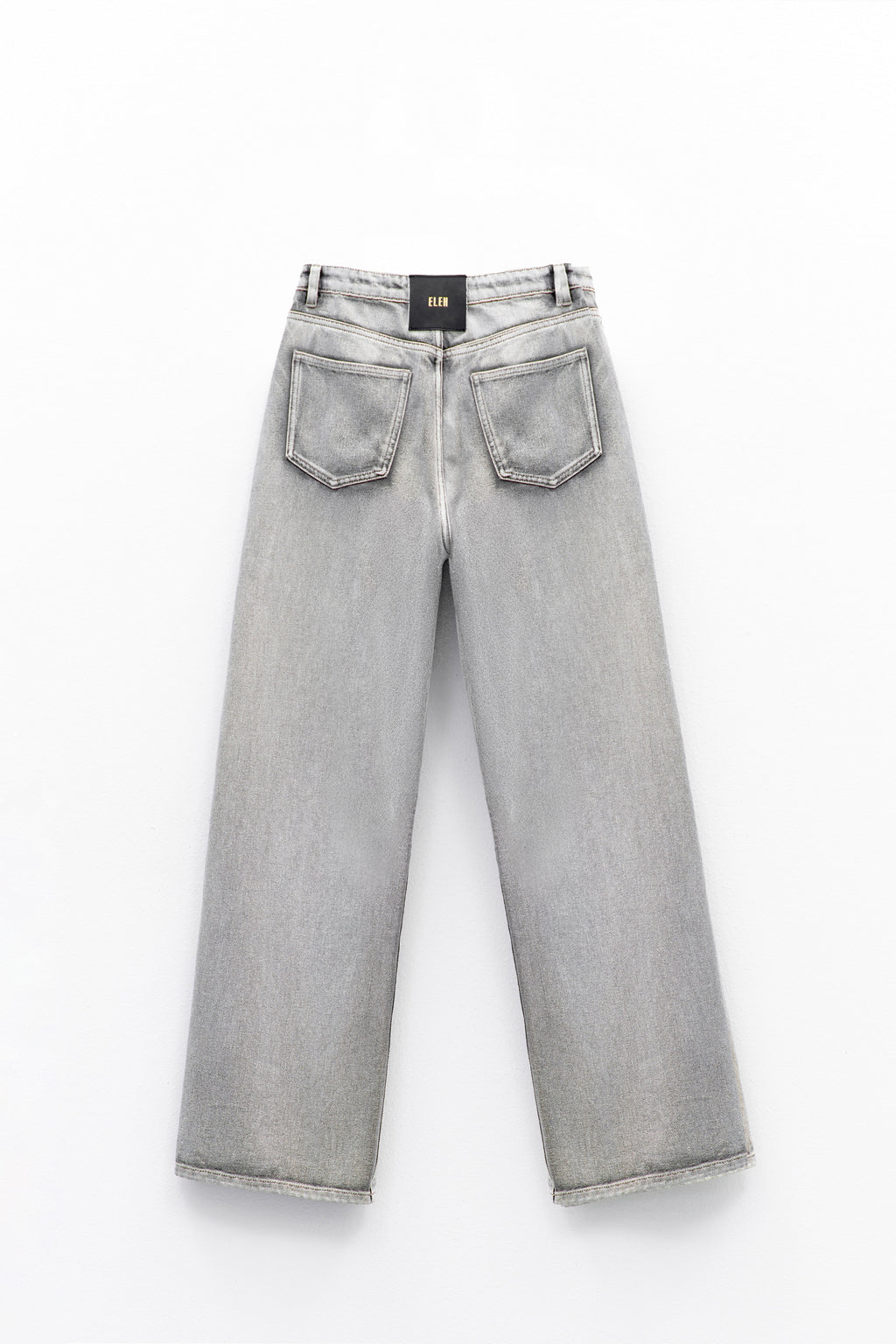 Jeans wide leg cinza Eleh